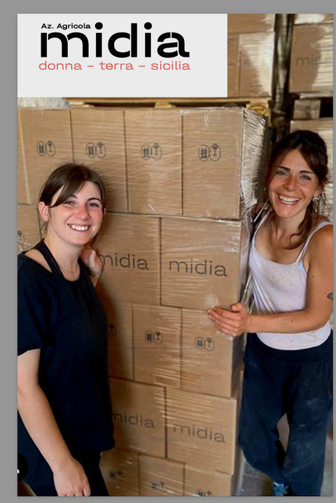 Female-Owned Natural/Orange Wine Cantina Midia Bianco Sicily 2022